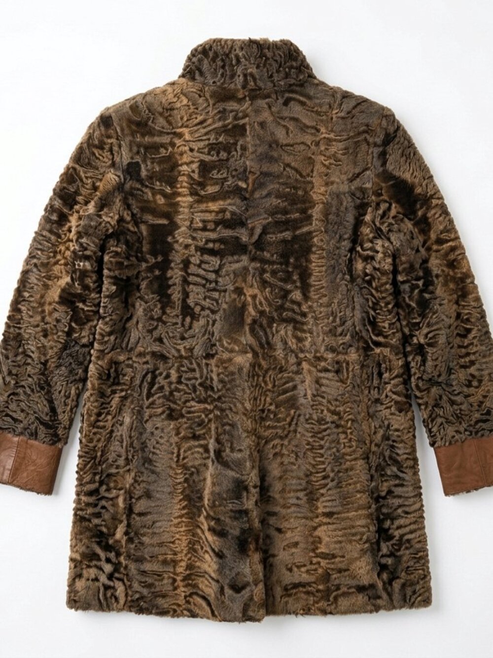 Auburn Brown Lamb Shearling Two-in-One Jacket M/L - Picture 2 of 16